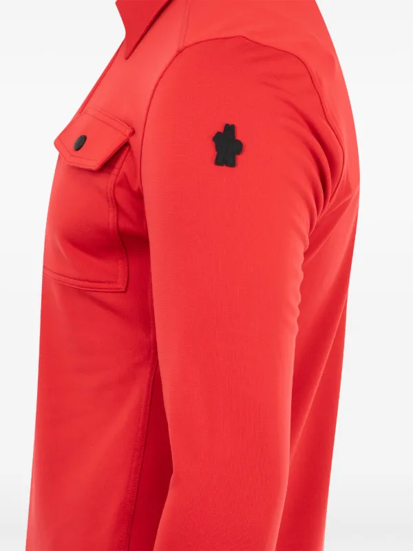 Red moncler polo mens sales