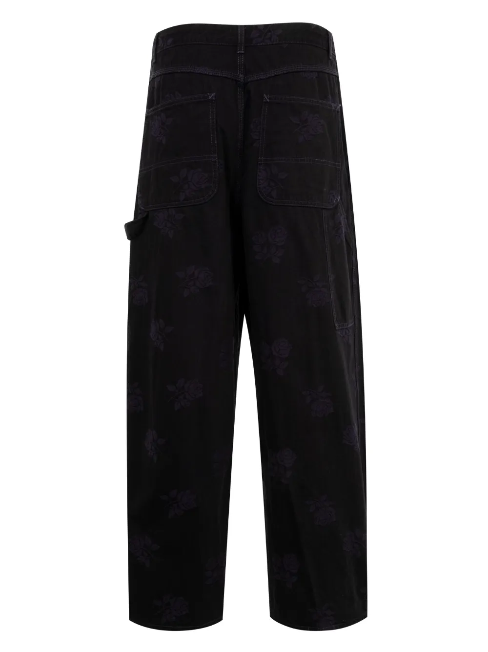 Needles Broek met jacquard - Zwart