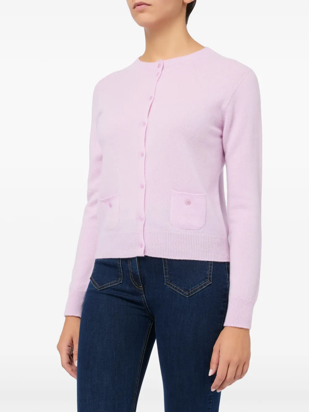 Vanisé Cashmere Cardigan In Pink