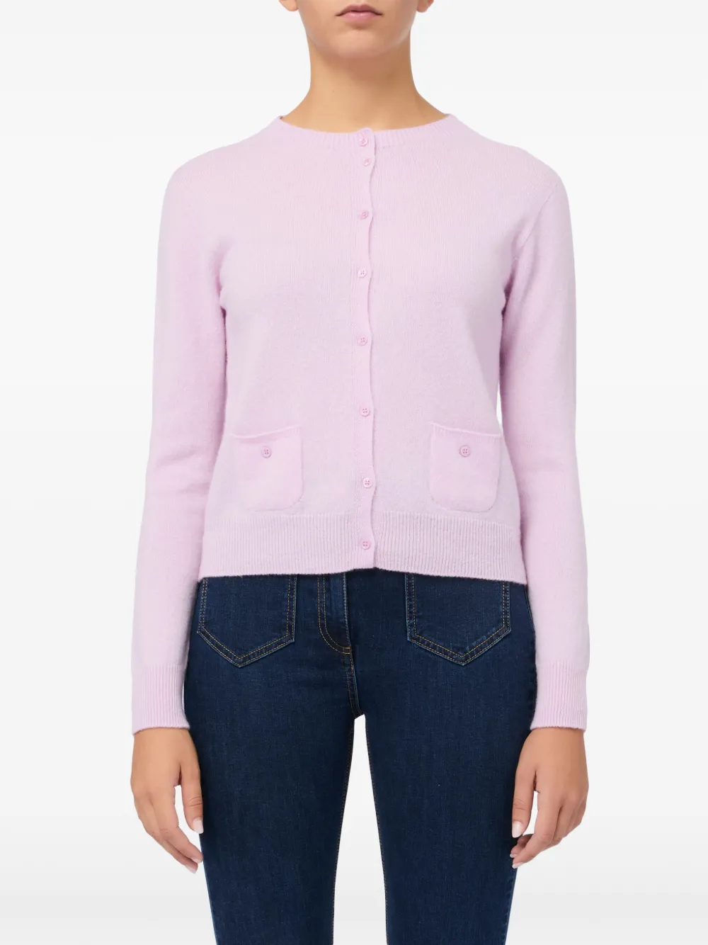 Vanisé Cashmere Cardigan In Pink
