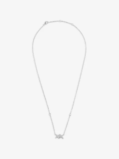 Djula Barbelé diamond necklace