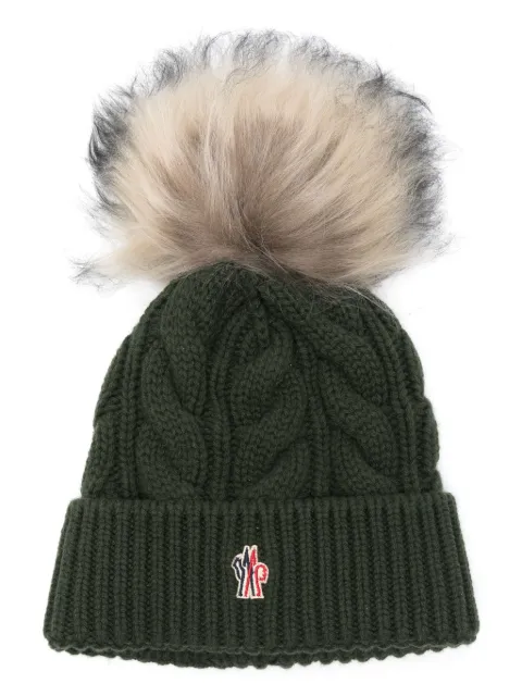 Moncler Grenoble pompom-detail beanie hat