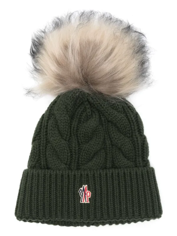 Moncler beanie hat with pom pom on sale