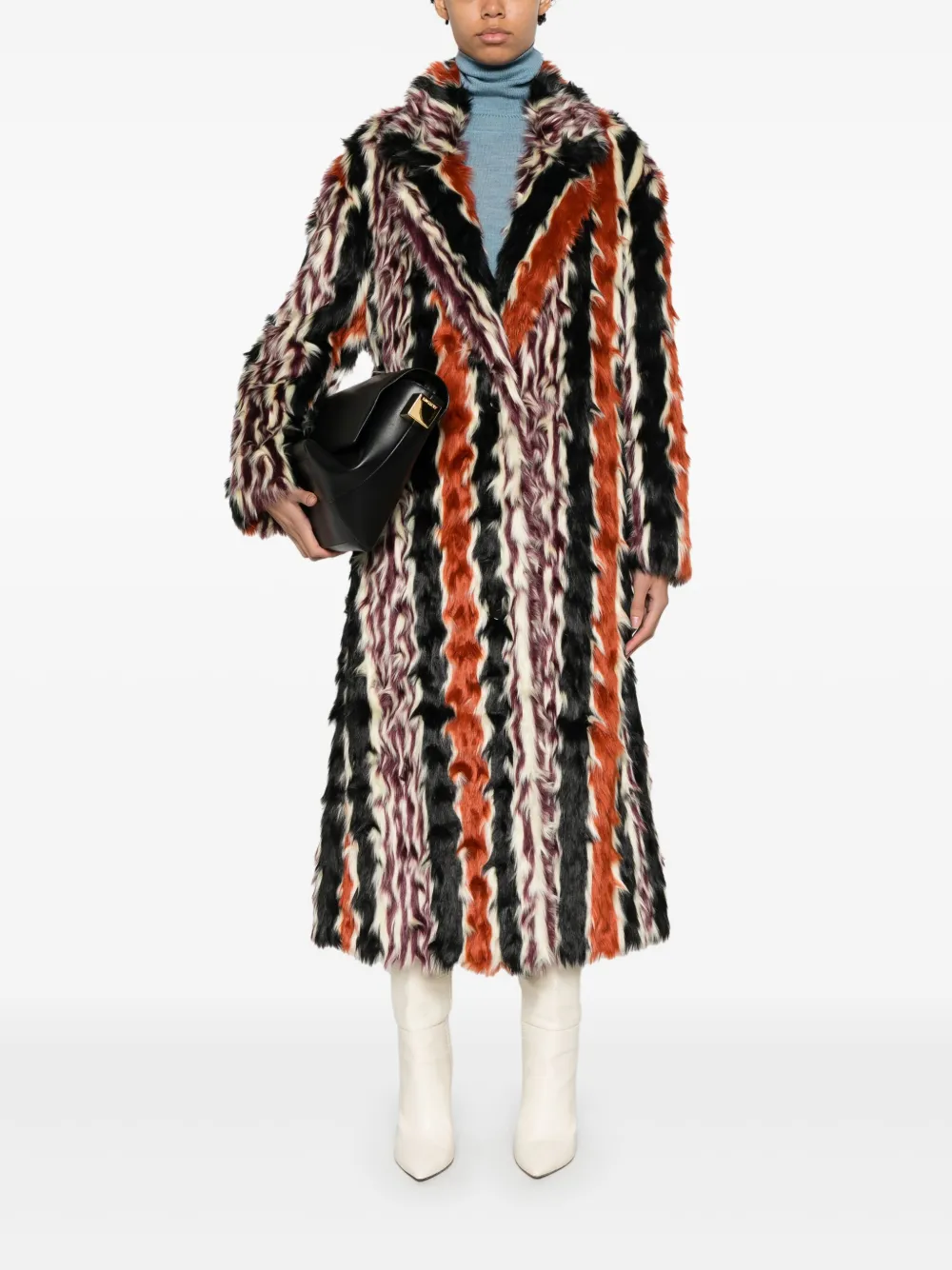 Missoni striped coat - Zwart