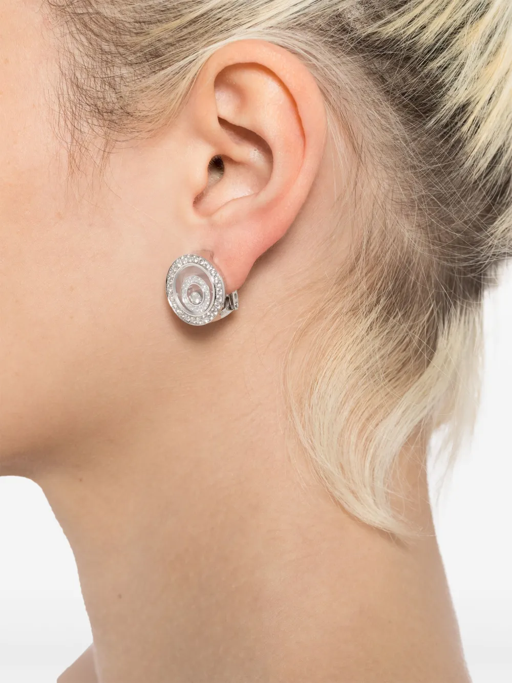 Chopard Pre-Owned 18kt white gold Happy Spirit earrings | Image 2