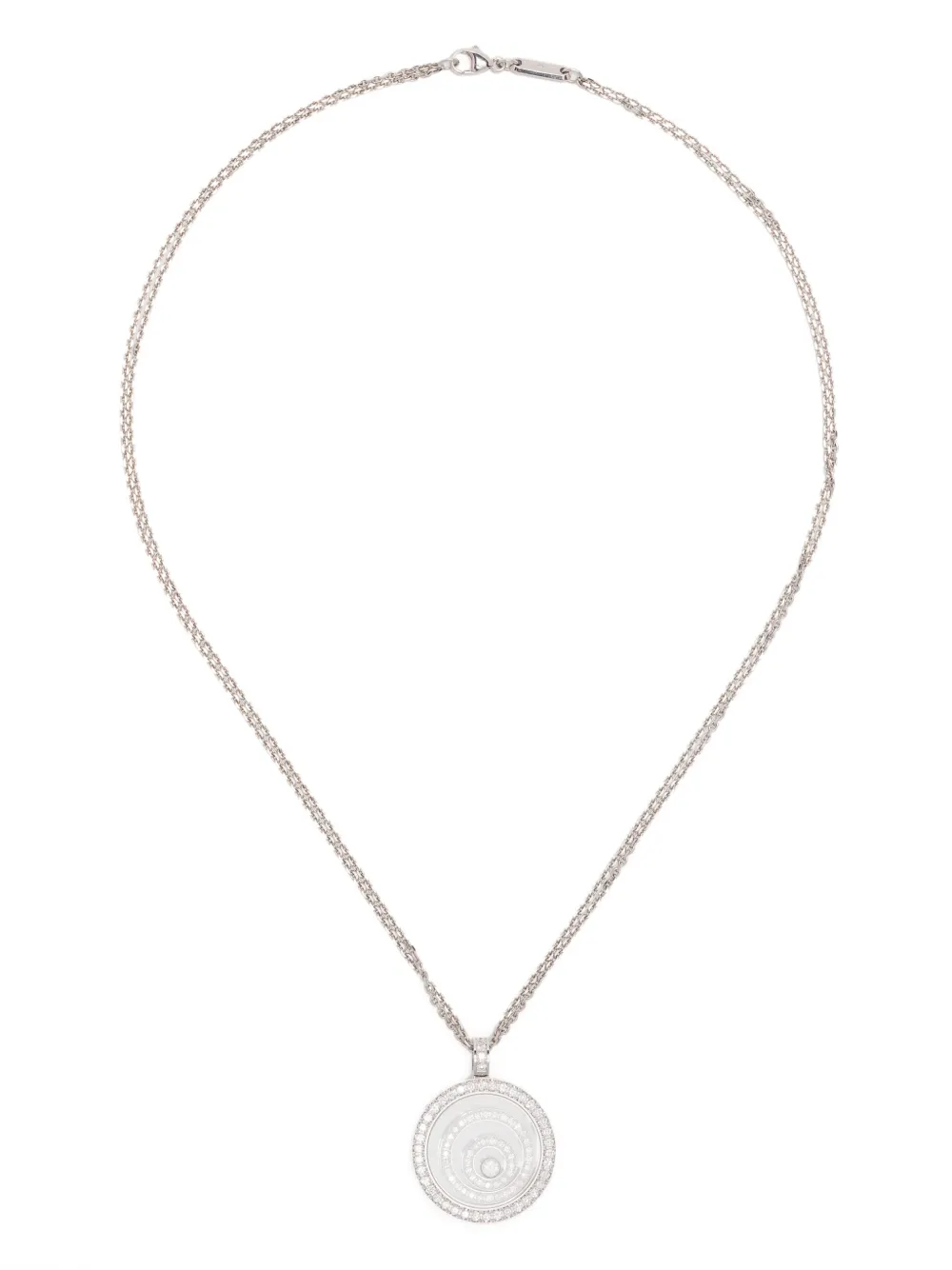 Chopard Pre-Owned Happy Spirit ネックレス 18Kホワイトゴールド - シルバートーン Chopard Pre-Owned Happy Spirit ネックレス 18Kホワイトゴールド - シルバートーン