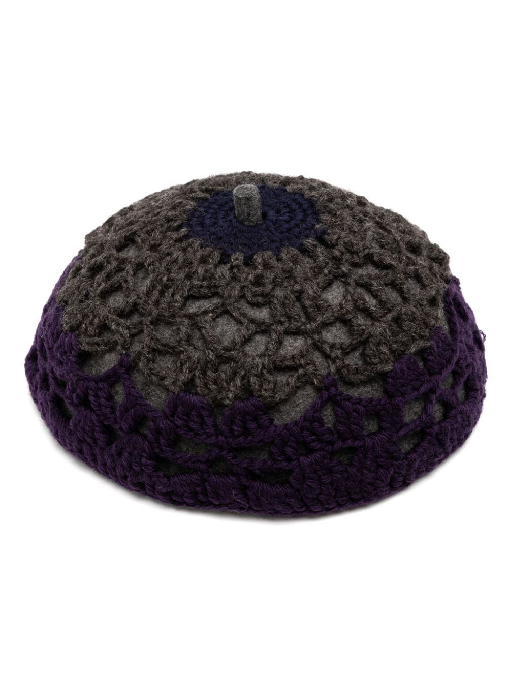 wool crochet beret