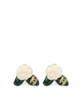 CHANEL Pre-Owned Baramotif Coco mark earrings - White