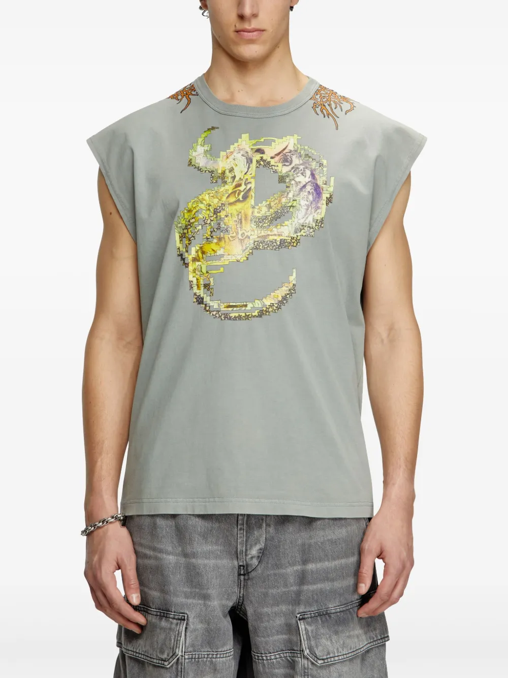 Diesel T-Boxt-Sl-R1 tanktop Grijs