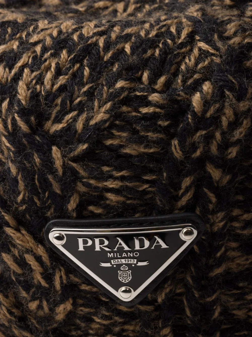 PRADA MÉLANGE WOOL BUCKET HAT