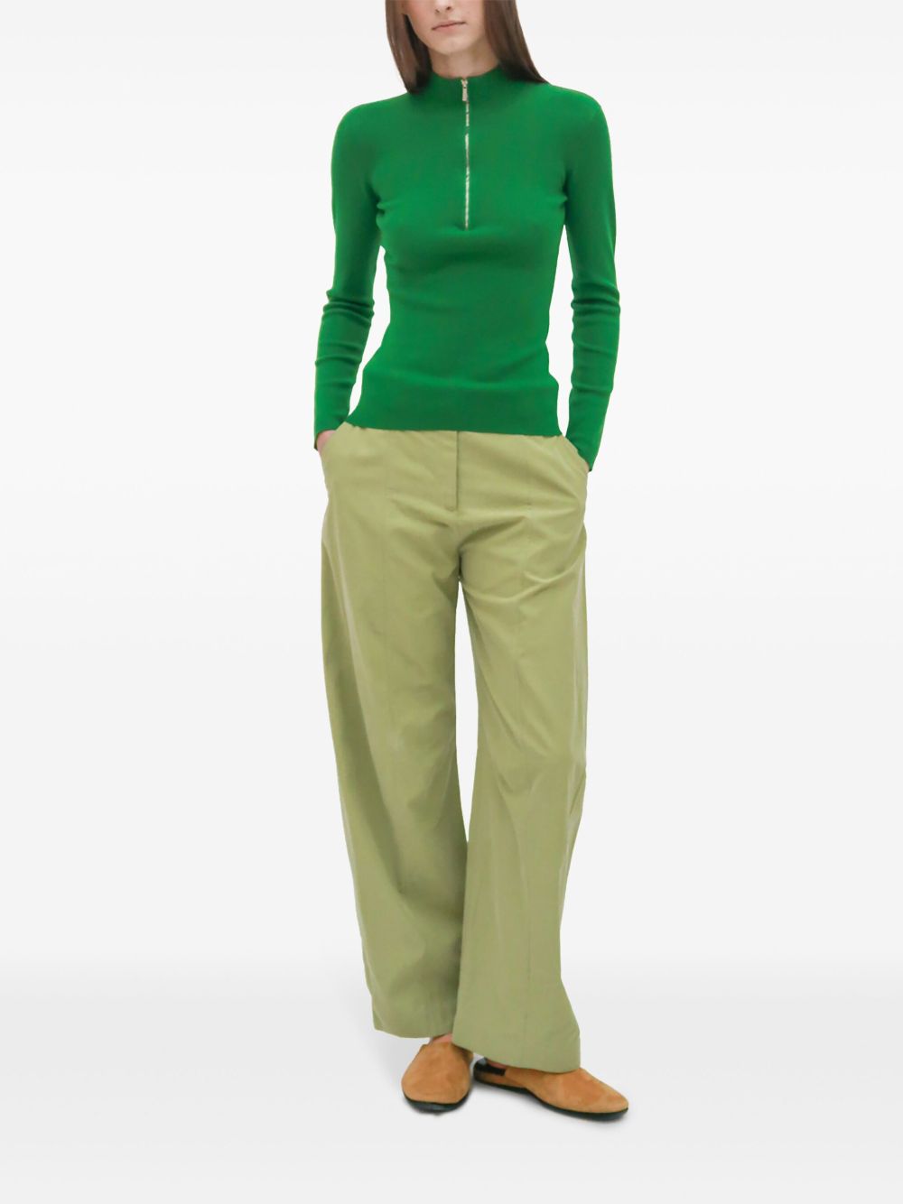 Rosetta Getty Straight broek - Groen