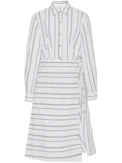 Robe asymétrique à rayures - Rosetta Getty - Modalova