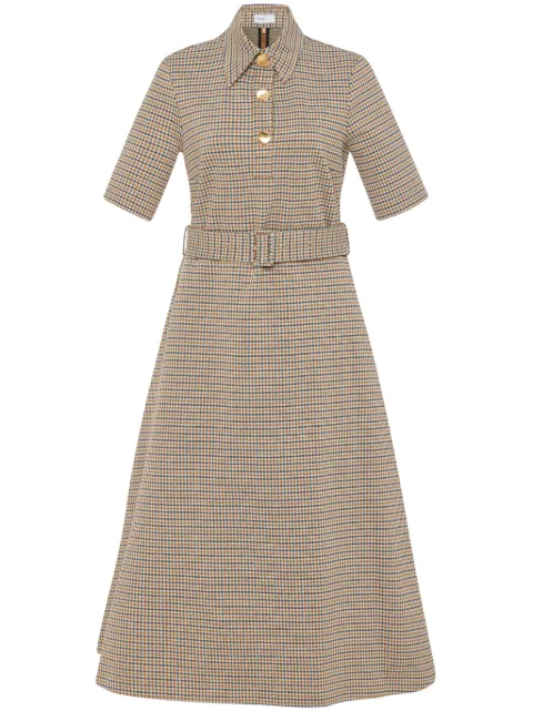 Rosetta Getty check-pattern midi dress 