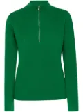 Rosetta Getty ribbed zip-up sweater - Green