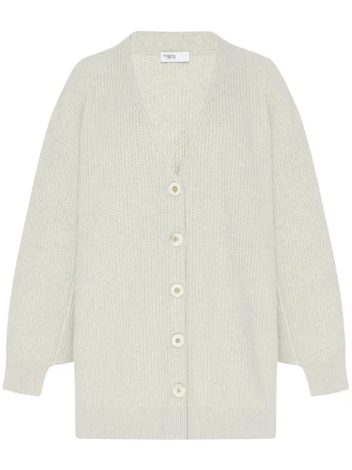 Cardigan nervuré à empiècements - Rosetta Getty - Modalova