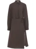 Rosetta Getty asymmetric apron shirt - Brown