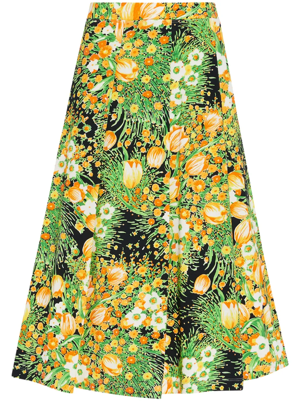 Rosetta Getty Midi-plooirok Groen