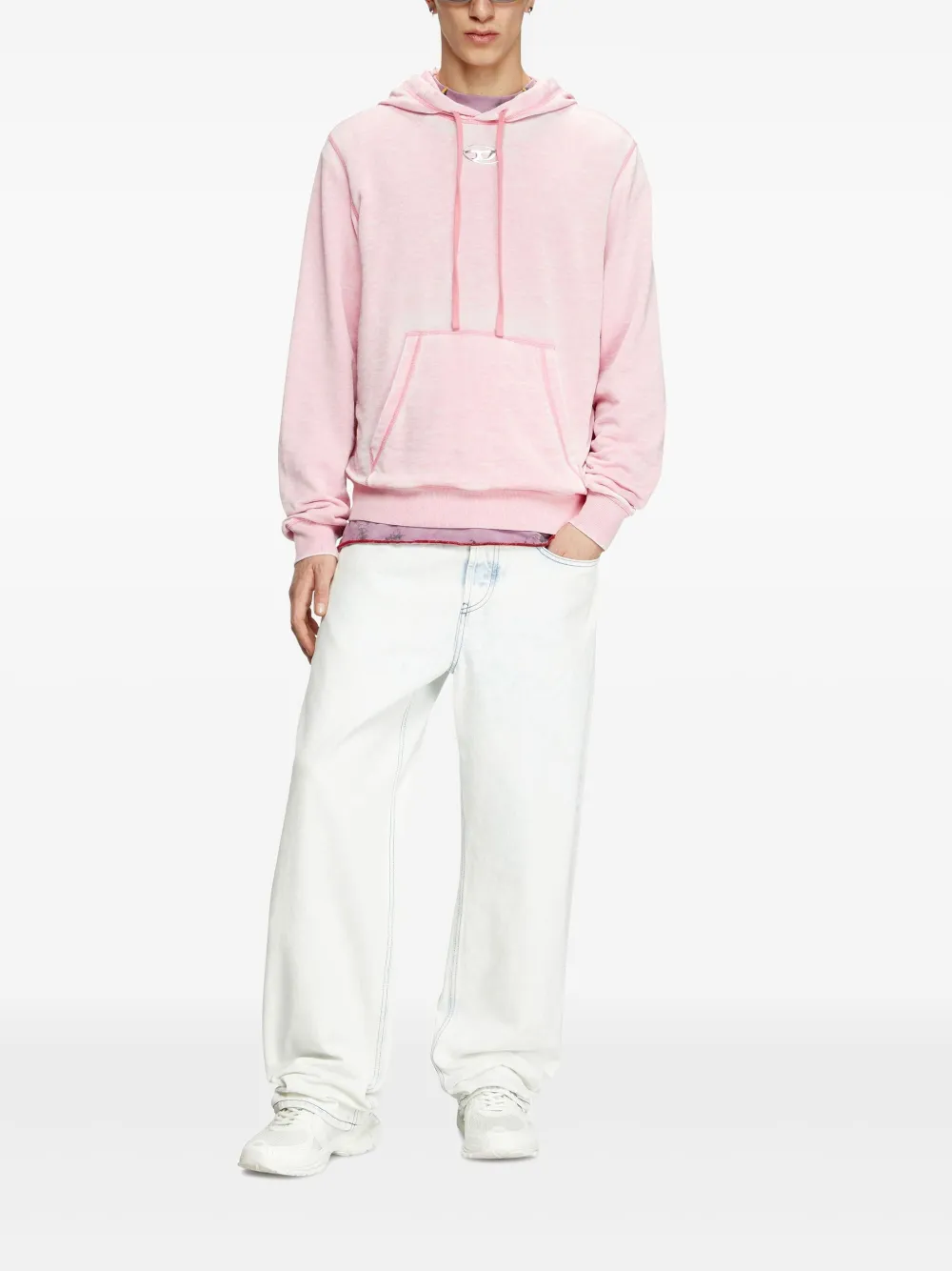 Diesel Ginn hoodie - Roze