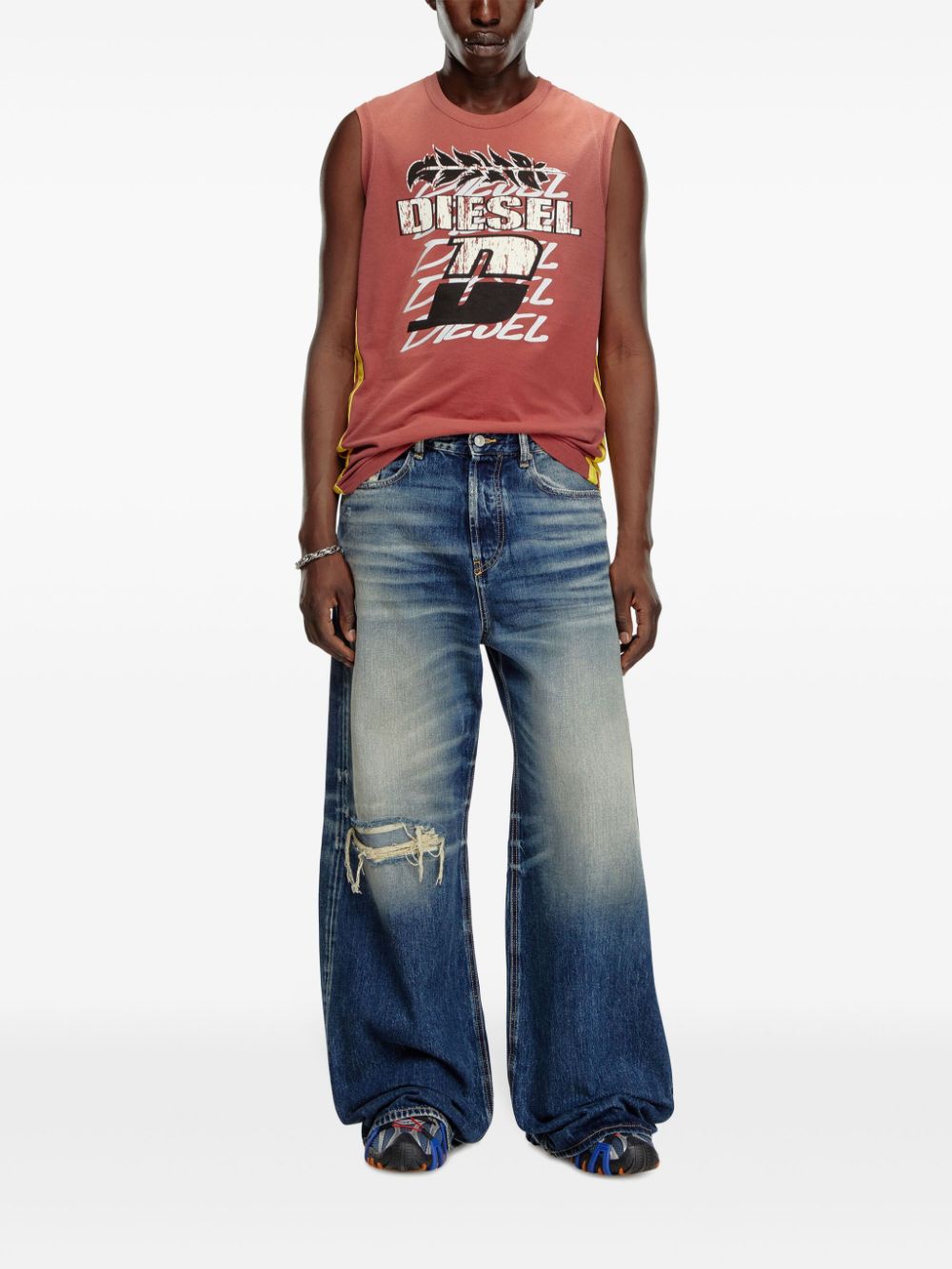 Diesel D-Rise 09j95 straight jeans - Blauw