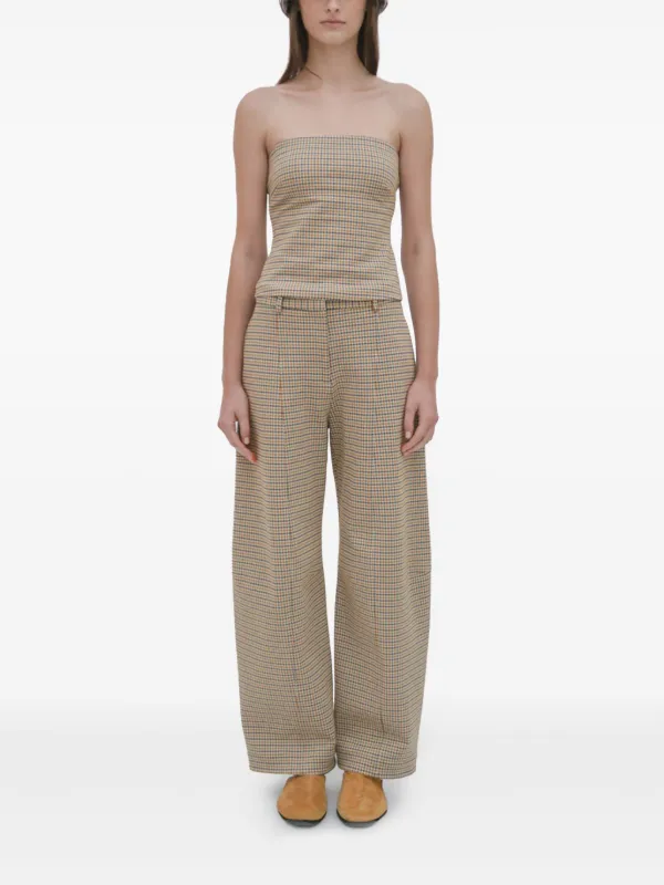 半額 福袋の通販 Rosetta Getty check-pattern Top | Neutrals | FARFETCH JO トップス