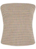 Rosetta Getty check-pattern top - Neutrals