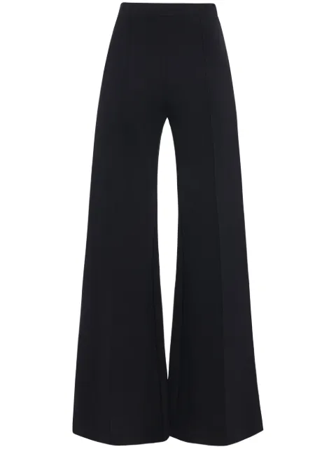 Rosetta Getty pintucked flared trousers