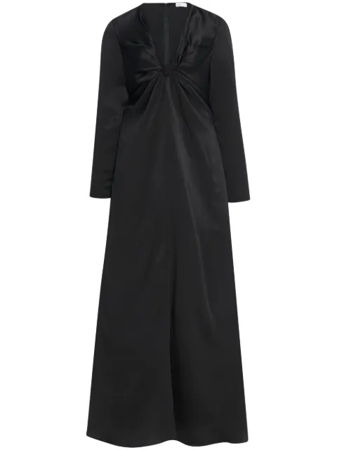 Rosetta Getty twist-detail long-sleeve maxi dress