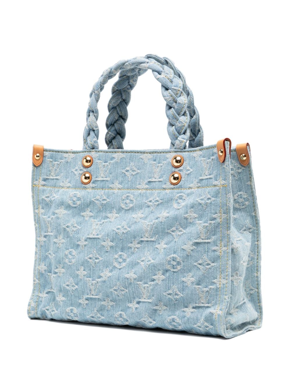 Louis Vuitton Pre-Owned denim 2 way tote bag - Blauw