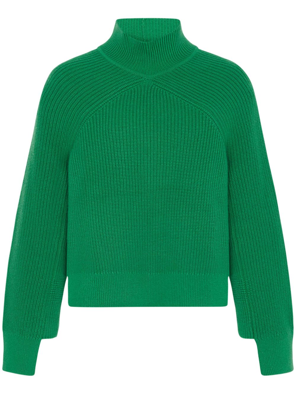 ribbed panelled sweater