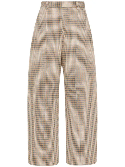 Rosetta Getty pantalones con cuadros estampados