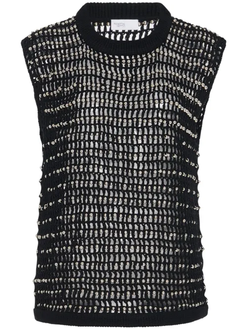 Débardeur en crochet à perles - / - Rosetta Getty - Modalova