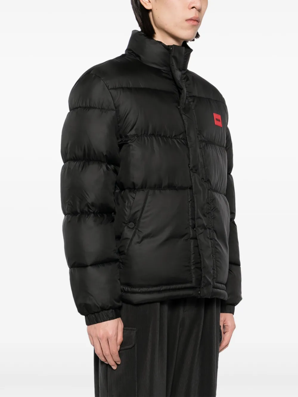 HUGO water repellent Puffer Jacket Black FARFETCH CA