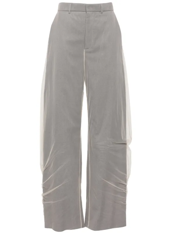 Y/Project Draped Layered Trousers in Neutrals