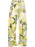 Collina Strada Dante graphic-print trousers - Yellow