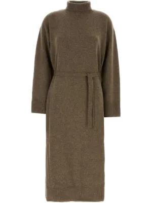 ワンピース LE KASHA DRESS (TSALGAR 941) Brown Tsalgar organic cashmere turtleneck maxi dress | LE