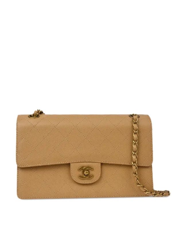 Chanel Pre-owned 1998 Medium Classic Flap Shoulder Bag in Neutrals