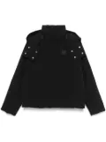 Maison Kitsuné fox-patch puffer jacket - Black