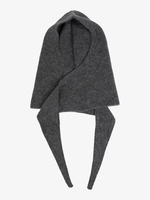 GANNI Scarf Knitted Balaclava | Grey | FARFETCH display picture 2