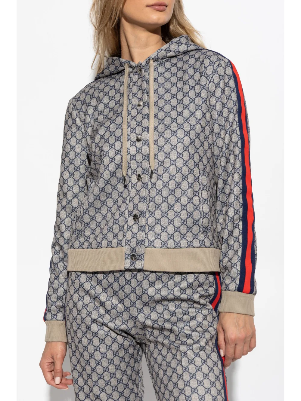 Gucci Kapuzenjacke Mit Monogramm In Brown
