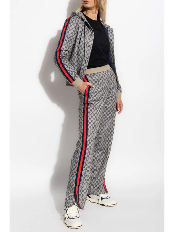 Gucci Hooded Monogram Jacket | Neutrals | FARFETCH