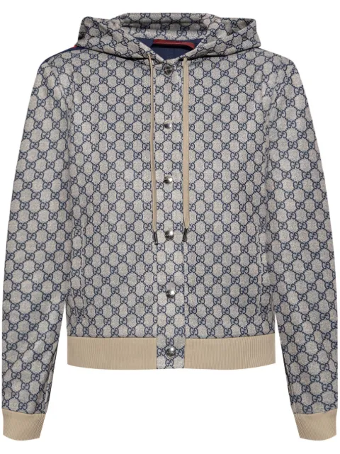 Gucci hooded monogram jacket
