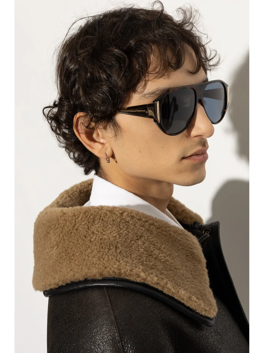 ETRO Zonnebril met logo-reliëf Bruin