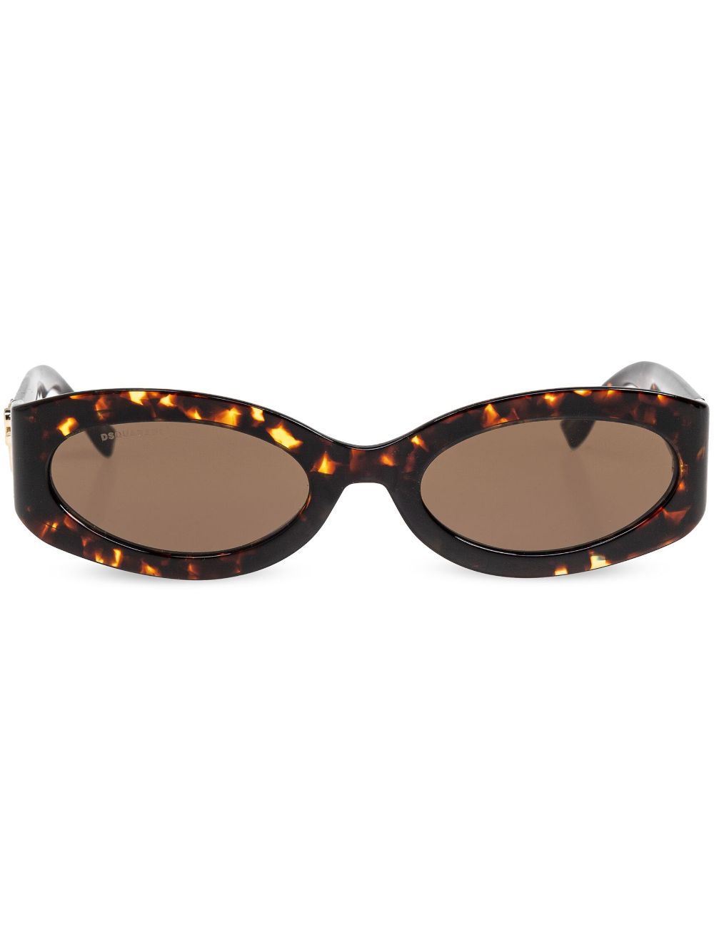 DSQUARED2 EYEWEAR Zonnebril met ovalen montuur Bruin