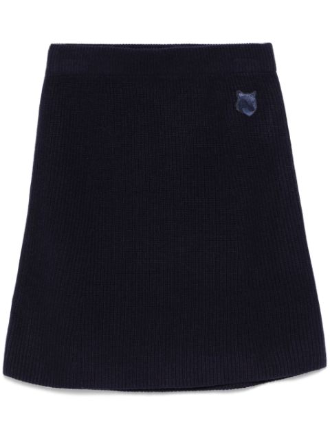 Maison Kitsune Bold Fox Head mini skirt Women