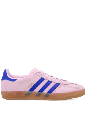 Adidas Gazelle Indoor Metallic Leather Sneakers | Pink | FARFETCH