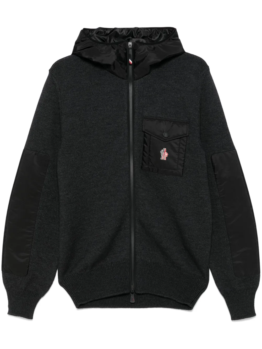 Moncler Grenoble zip-up hoodie - Grey