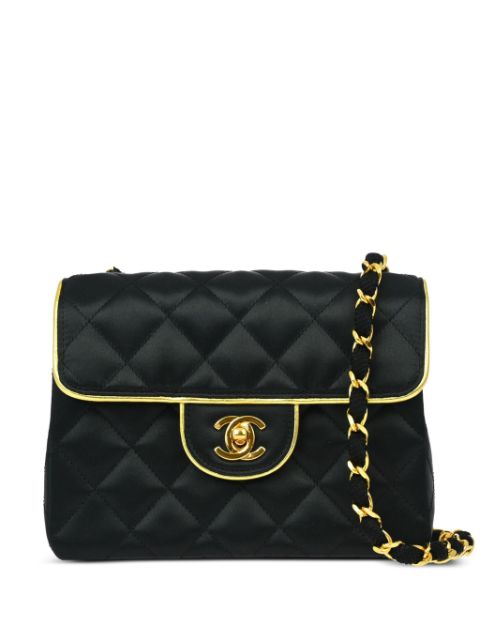 HOT SALE CHANEL 1990 mini Classic Square Flap shoulder bag Women