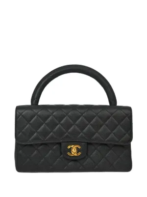CHANEL ブラック バッグ キルティング CHANEL Pre-Owned 1997-1999 キルティング ビジネスバッグ | ブラック