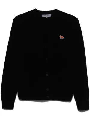BABY FOX PATCH BOXY CARDIGAN | Maison Kitsuné