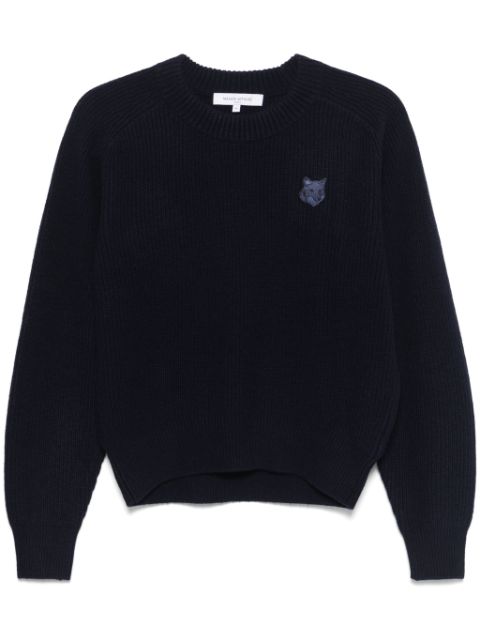 Maison Kitsune Bold Fox Head-patch sweater Women